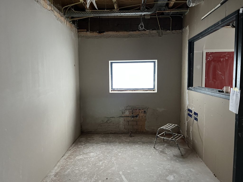 Dierenkliniek Tiel-Drumpt: 11e maand van de verbouwing, vooruitgang: het laboratorium