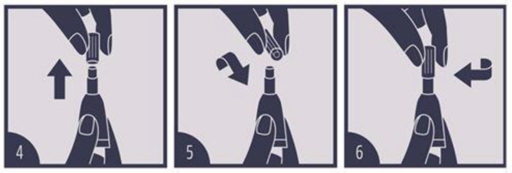 Dierenkliniek Tiel-Drumpt: Bijsluiter Felpreva: Openen pipet.