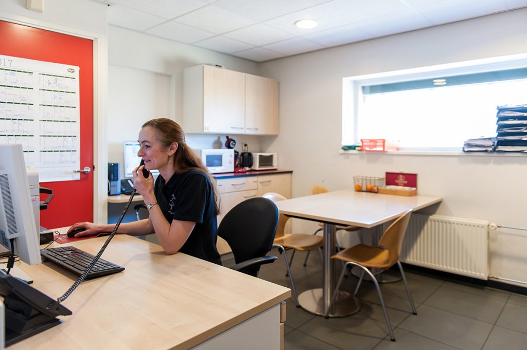 Dierenkliniek Tiel-Drumpt: de kantine / vergaderruimte zoals hij was.