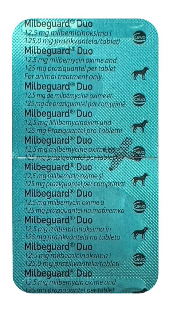 Dierenkliniek Tiel-Drumpt: Bijsluiter Milbeguard, blister gewone hond